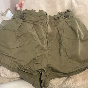 Forever 21 High Waist Olive Shorts
